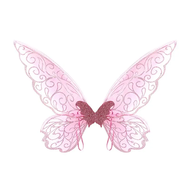 Dress, Headpiece and Wing Combo- Pale Pink - Image 3